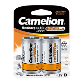 Camelion LR20 / D Oppladbare batterier 10000 mAh